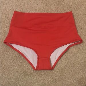 PINK Victoria's Secret Active Red Bikini Bottoms